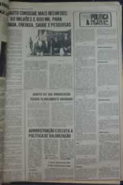 Página do jornal Correio do Ceará de abril de 1976