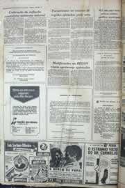Página do jornal Correio do Ceará de maio de 1976