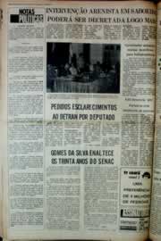 Página do jornal Correio do Ceará de maio de 1976