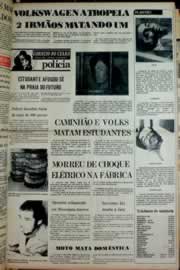 Página do jornal Correio do Ceará de maio de 1976