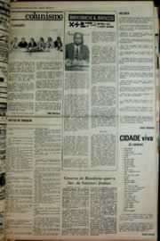 Página do jornal Correio do Ceará de maio de 1976
