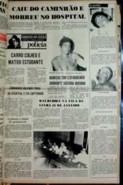 Página do jornal Correio do Ceará de maio de 1976