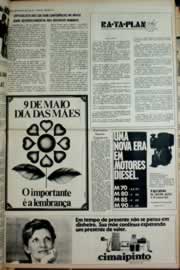 Página do jornal Correio do Ceará de maio de 1976
