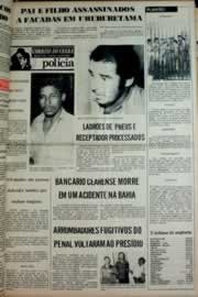 Página do jornal Correio do Ceará de maio de 1976