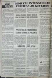 Página do jornal Correio do Ceará de maio de 1976