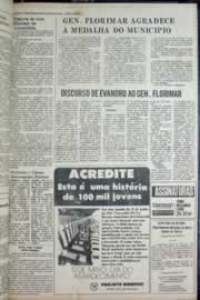 Página do jornal Correio do Ceará de maio de 1976