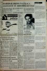 Página do jornal Correio do Ceará de maio de 1976
