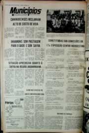 Página do jornal Correio do Ceará de maio de 1976