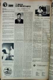Página do jornal Correio do Ceará de maio de 1976