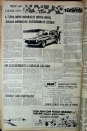 Página do jornal Correio do Ceará de maio de 1976