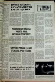 Página do jornal Correio do Ceará de maio de 1976