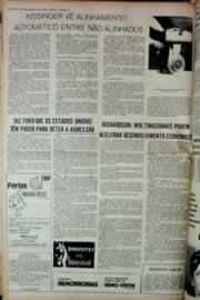 Página do jornal Correio do Ceará de maio de 1976