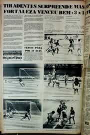 Página do jornal Correio do Ceará de maio de 1976