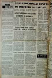 Página do jornal Correio do Ceará de maio de 1976