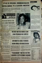 Página do jornal Correio do Ceará de maio de 1976