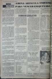 Página do jornal Correio do Ceará de maio de 1976