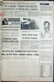 Página do jornal Correio do Ceará de maio de 1976
