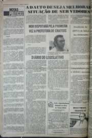 Página do jornal Correio do Ceará de maio de 1976