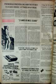 Página do jornal Correio do Ceará de maio de 1976