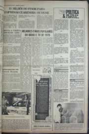 Página do jornal Correio do Ceará de maio de 1976