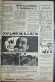 Página do jornal Correio do Ceará de maio de 1976