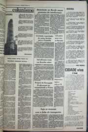 Página do jornal Correio do Ceará de maio de 1976