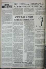 Página do jornal Correio do Ceará de maio de 1976