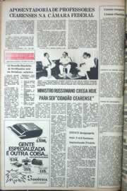 Página do jornal Correio do Ceará de maio de 1976