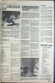 Página do jornal Correio do Ceará de maio de 1976