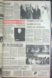 Página do jornal Correio do Ceará de maio de 1976