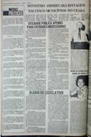 Página do jornal Correio do Ceará de maio de 1976