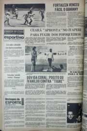 Página do jornal Correio do Ceará de maio de 1976