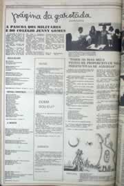 Página do jornal Correio do Ceará de maio de 1976