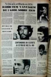 Página do jornal Correio do Ceará de junho de 1976