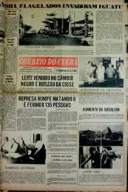 Página do jornal Correio do Ceará de junho de 1976
