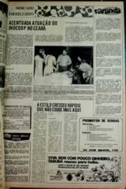 Página do jornal Correio do Ceará de junho de 1976