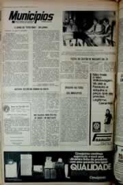 Página do jornal Correio do Ceará de junho de 1976