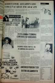 Página do jornal Correio do Ceará de junho de 1976