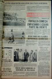 Página do jornal Correio do Ceará de junho de 1976