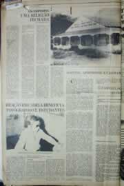 Página do jornal Correio do Ceará de agosto de 1976