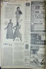 Página do jornal Correio do Ceará de agosto de 1976