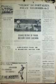Página do jornal Correio do Ceará de agosto de 1976