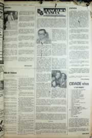 Página do jornal Correio do Ceará de agosto de 1976
