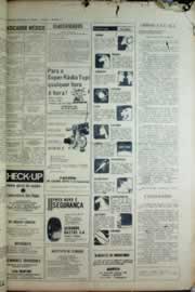 Página do jornal Correio do Ceará de agosto de 1976