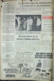 Página do jornal Correio do Ceará de agosto de 1976