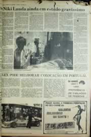 Página do jornal Correio do Ceará de agosto de 1976