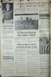 Página do jornal Correio do Ceará de agosto de 1976