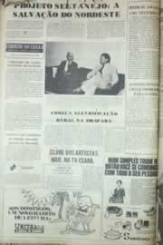 Página do jornal Correio do Ceará de agosto de 1976