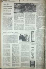 Página do jornal Correio do Ceará de agosto de 1976