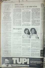 Página do jornal Correio do Ceará de agosto de 1976